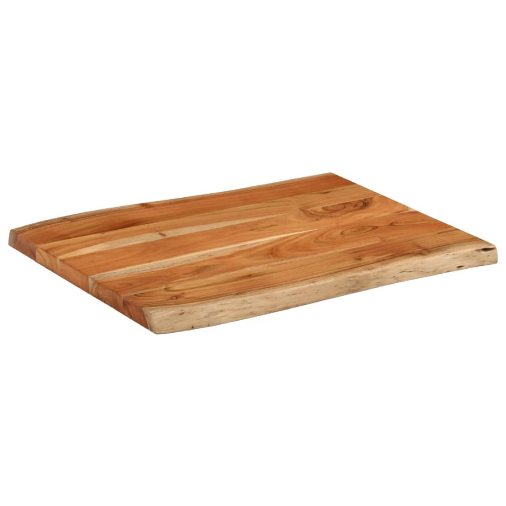 vidaXL Dessus de table 80x60x3,8 cm rectangulaire bois massif d'acacia