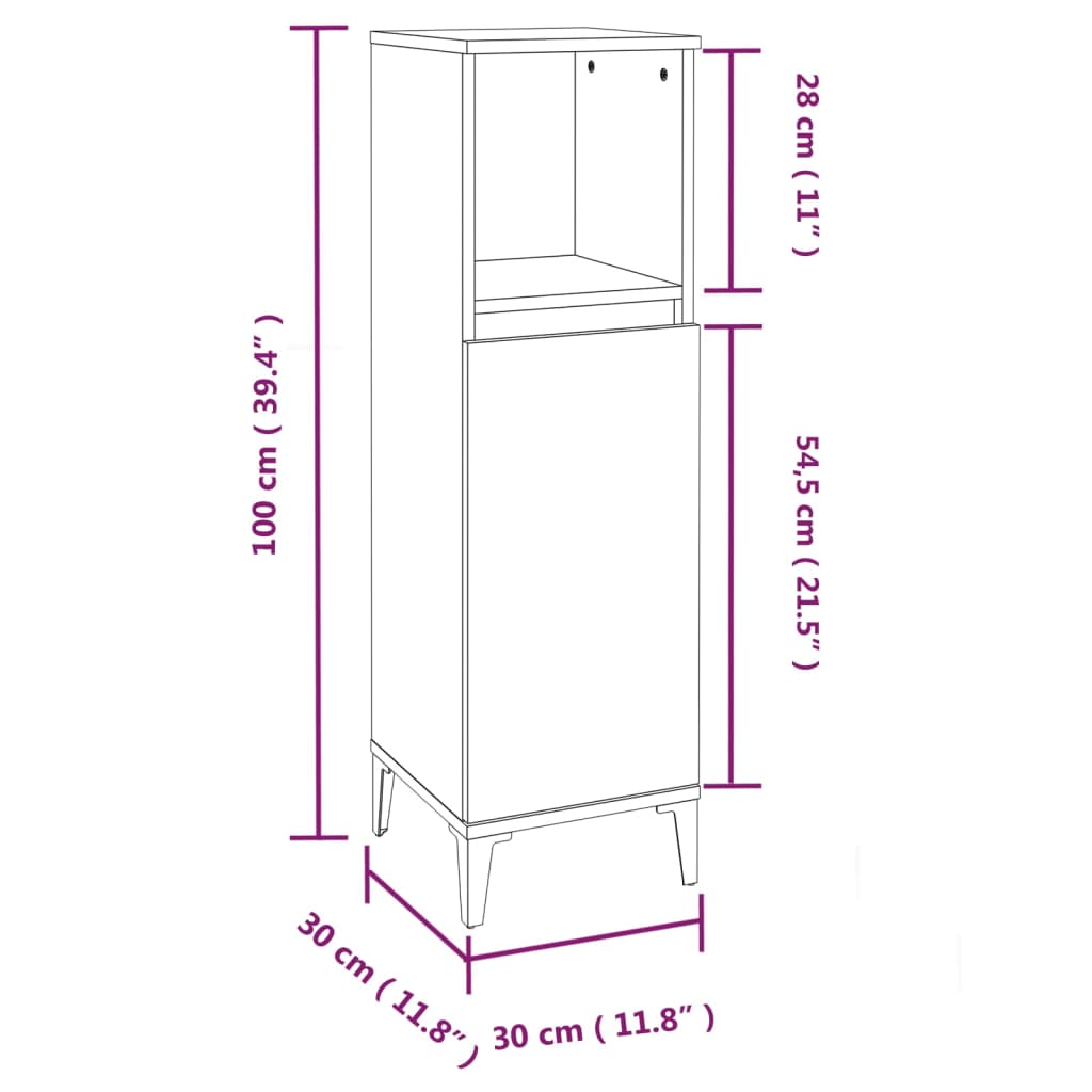 vidaXL Ensemble de meubles salle de bain 3 pcs noir bois d'ingénierie