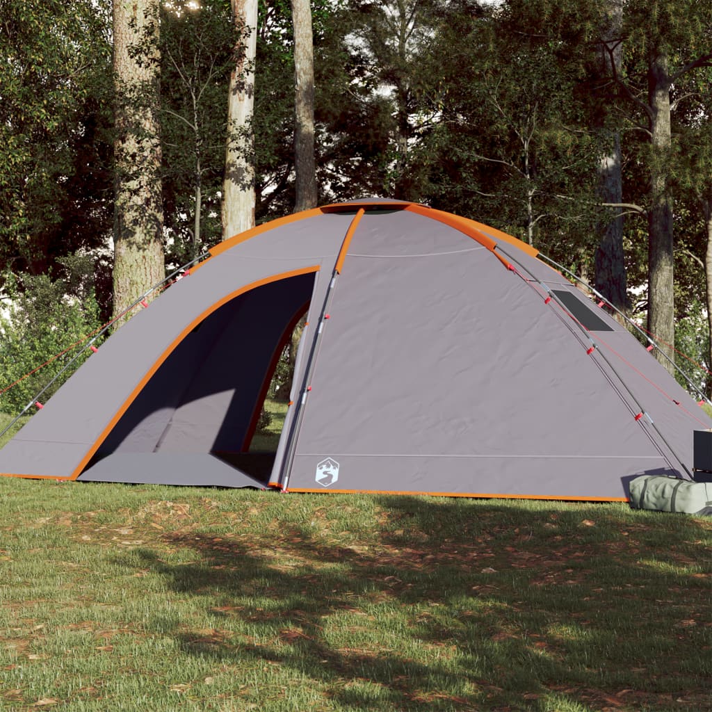 vidaXL Tente de camping 8 personnes orange imperméable