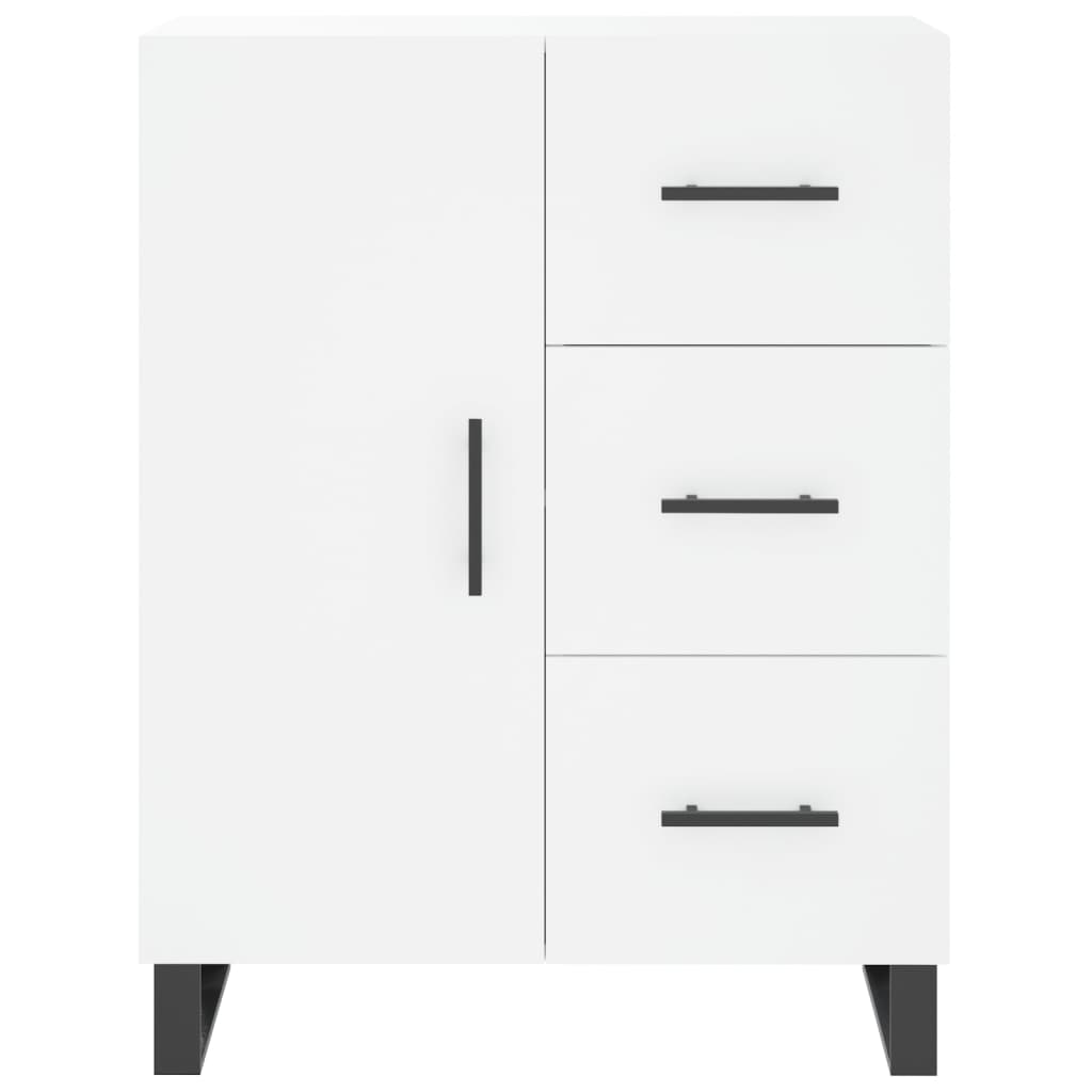 vidaXL Buffet haut Blanc 69,5x34x180 cm Bois d'ingénierie