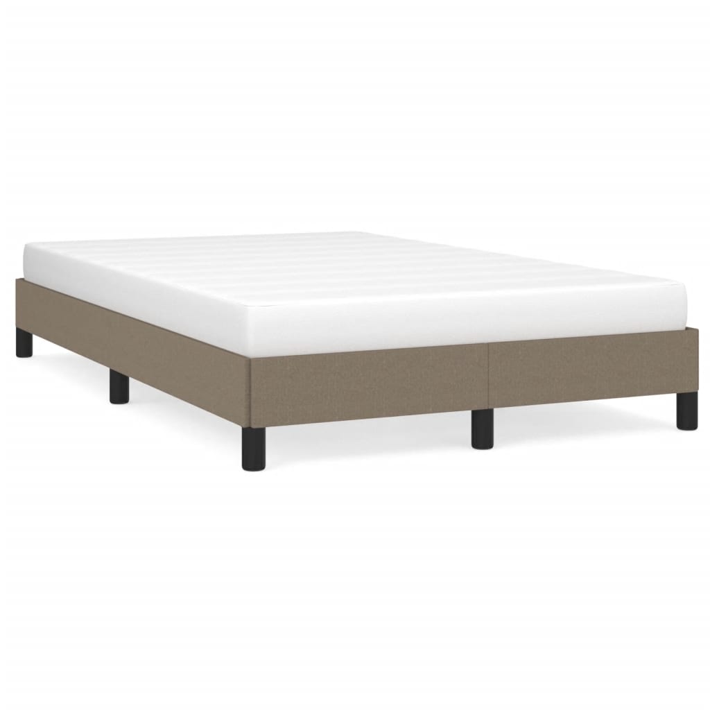 vidaXL Cadre de lit sans matelas taupe 120x200 cm tissu