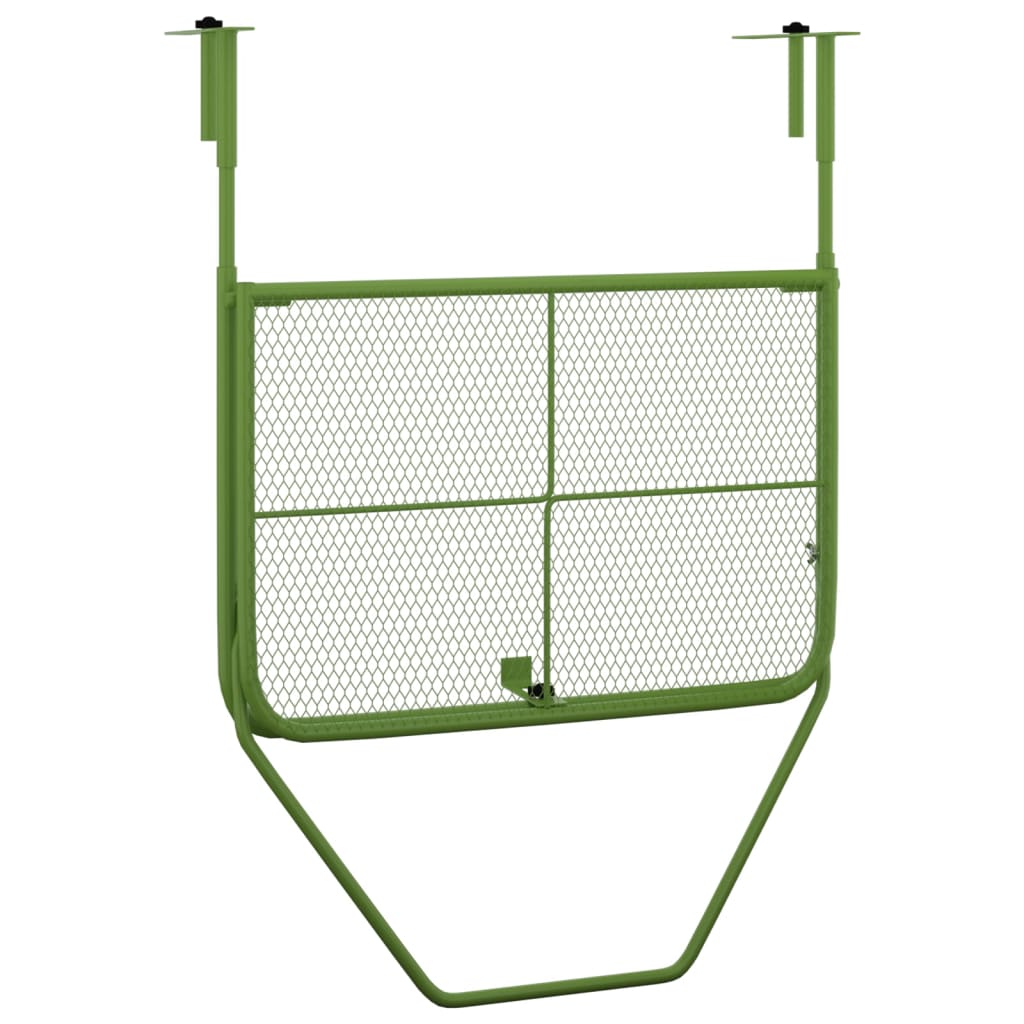 vidaXL Table de balcon Vert 60x40 cm Acier