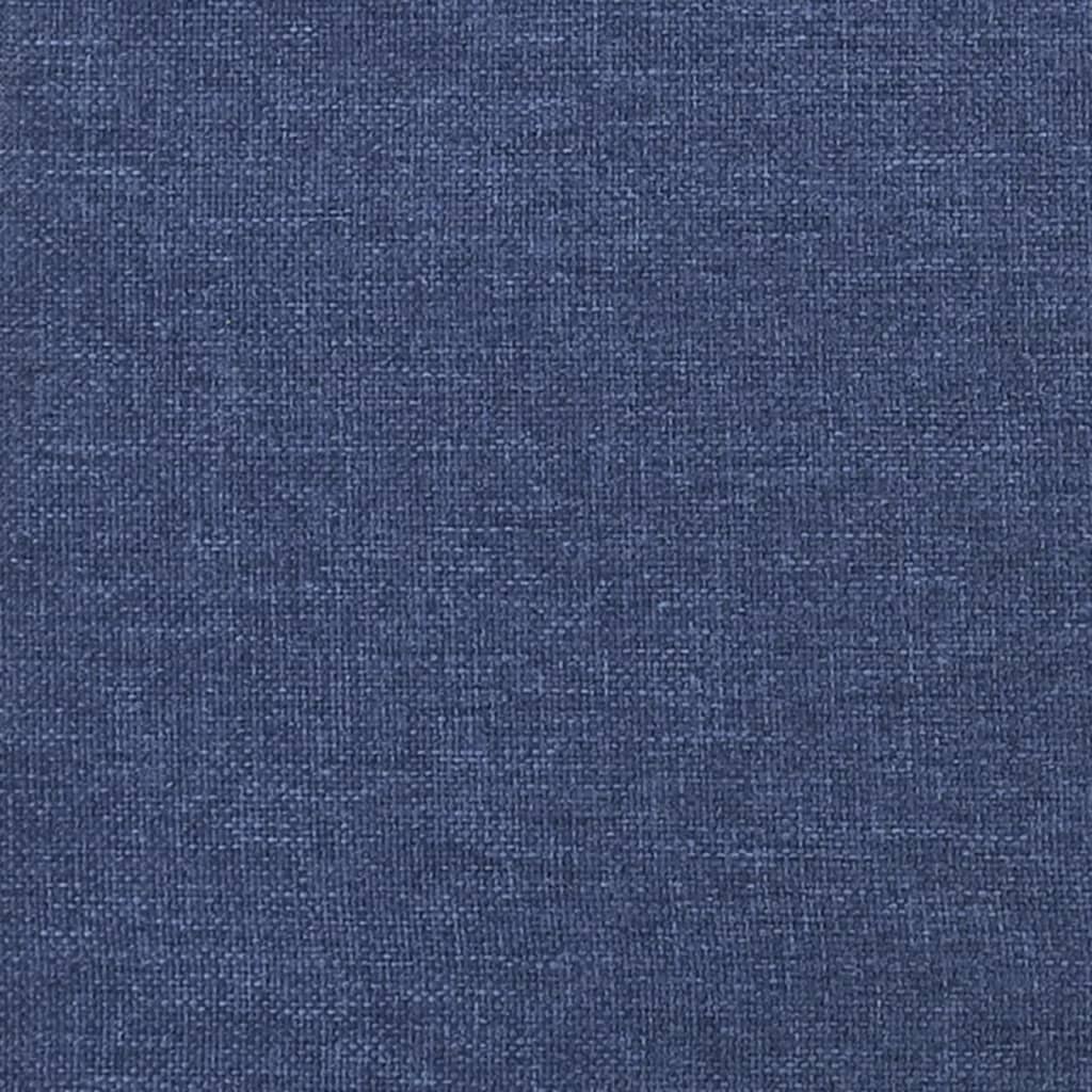 vidaXL Tête de lit avec oreilles Bleu 103x16x78/88 cm Tissu