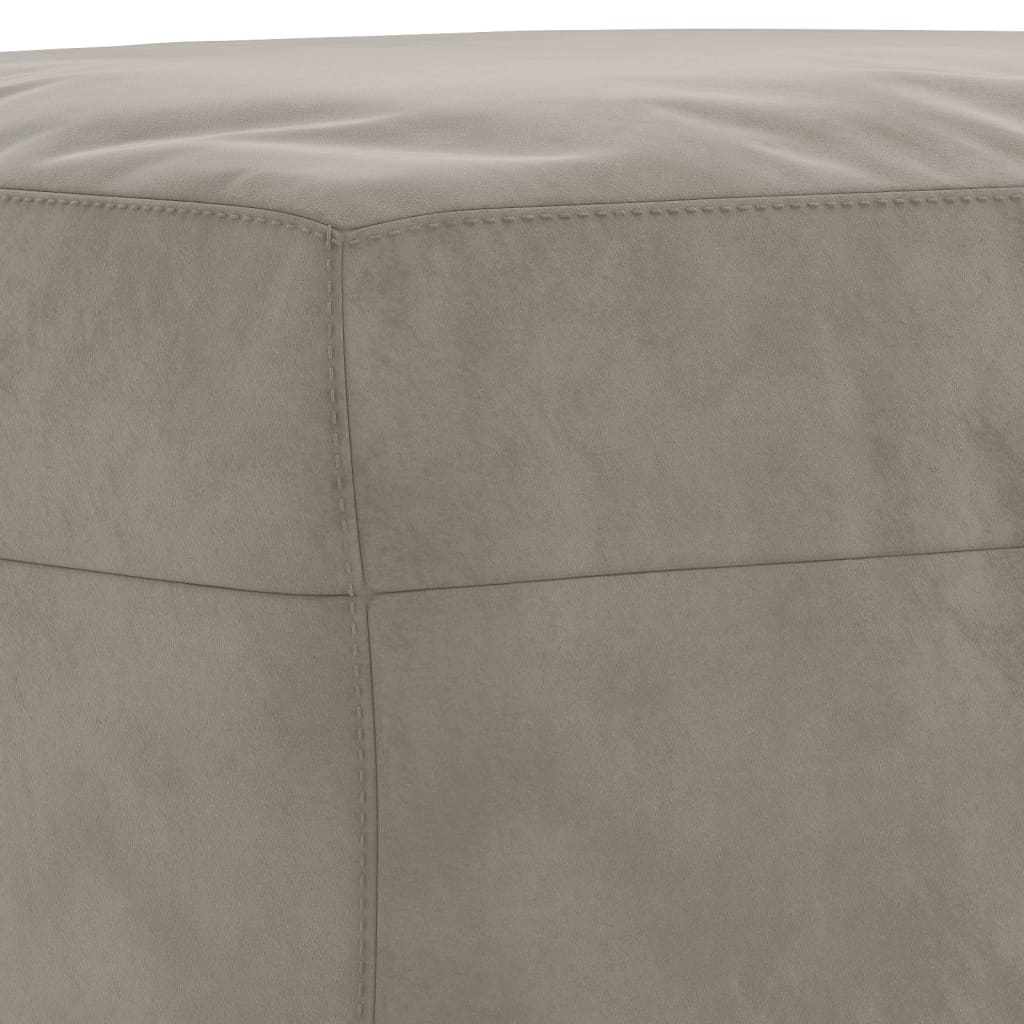 vidaXL Banc Gris clair 70x35x41 cm Velours