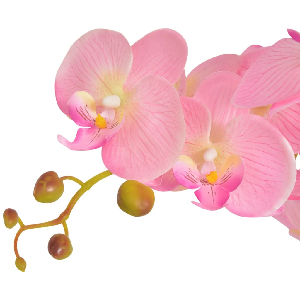 vidaXL Plante artificielle avec pot Orchidée 75 cm Rose