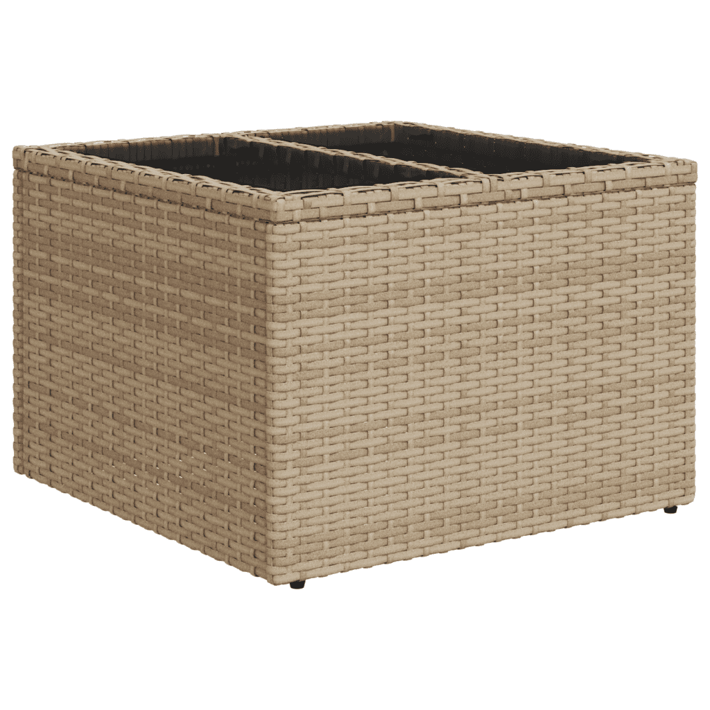 vidaXL Salon de jardin avec coussins 6 pcs beige résine tressée