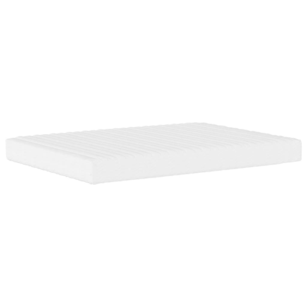 vidaXL Matelas en mousse blanc 140x190 cm dureté H2 H3