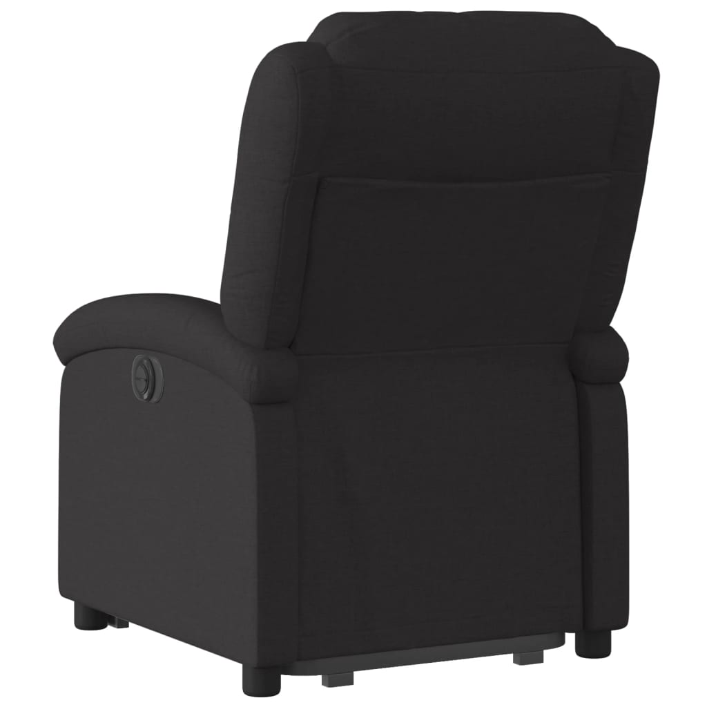 vidaXL Fauteuil inclinable électrique noir tissu