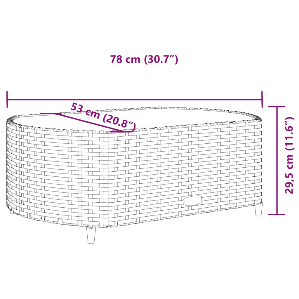 vidaXL Salon de jardin avec coussins 7 pcs gris résine tressée