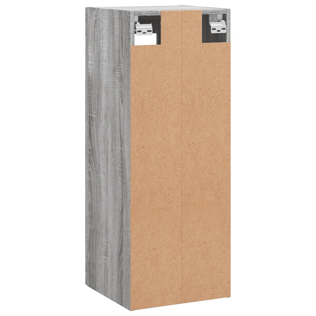 vidaXL Armoire murale sonoma gris 34,5x34x90 cm