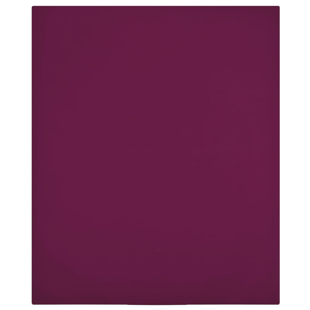 vidaXL Drap-housse Jersey Bordeaux 90x200 cm Coton