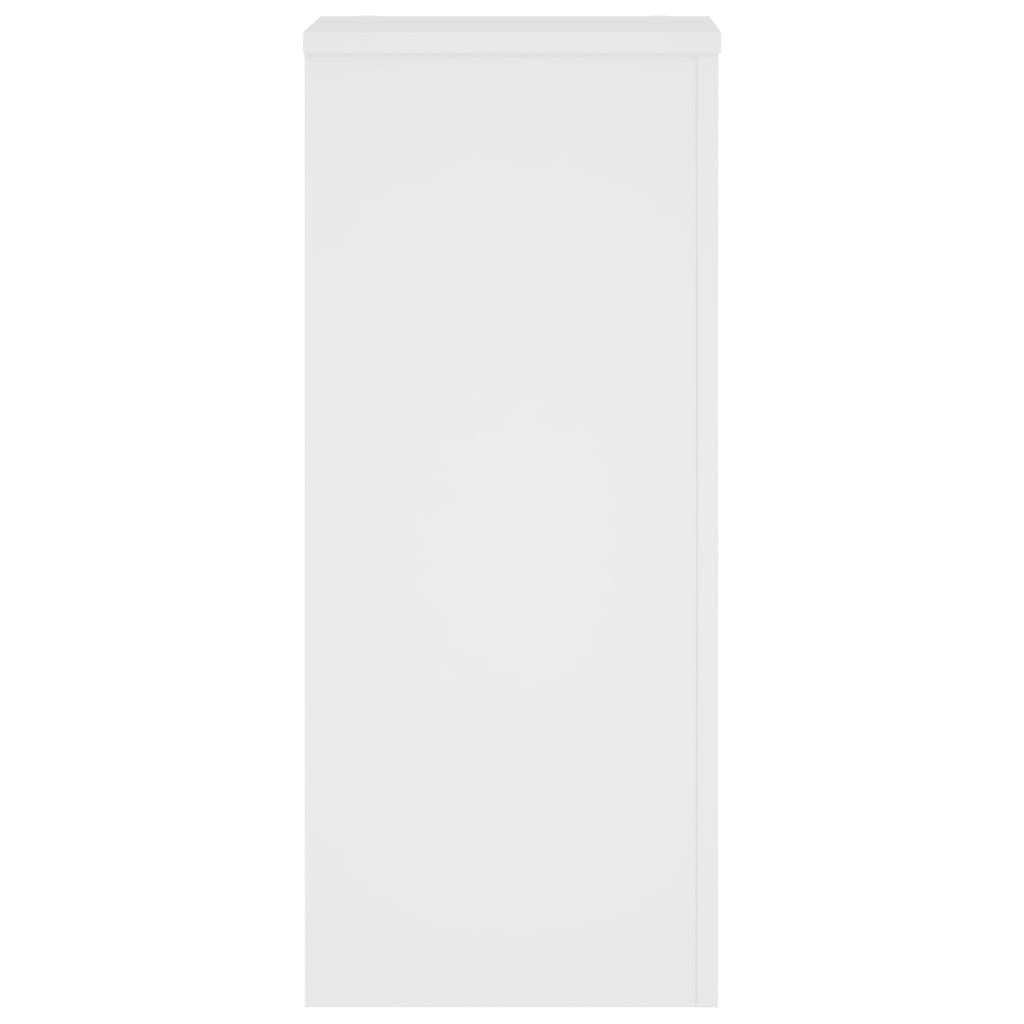 vidaXL Supports pour plantes 2 pcs blanc 30x30x70 cm bois d'ingénierie