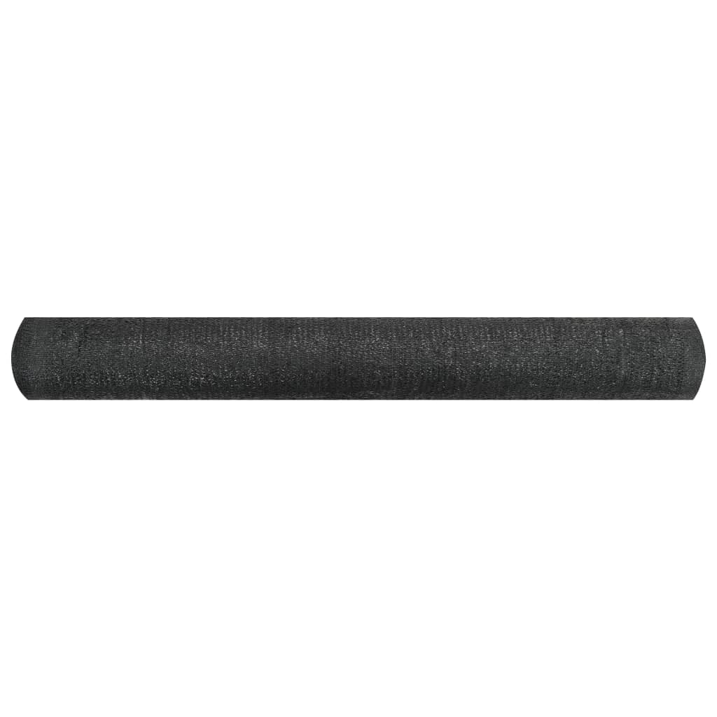 vidaXL Filet brise-vue Noir 1,2x10 m PEHD 195 g/m²