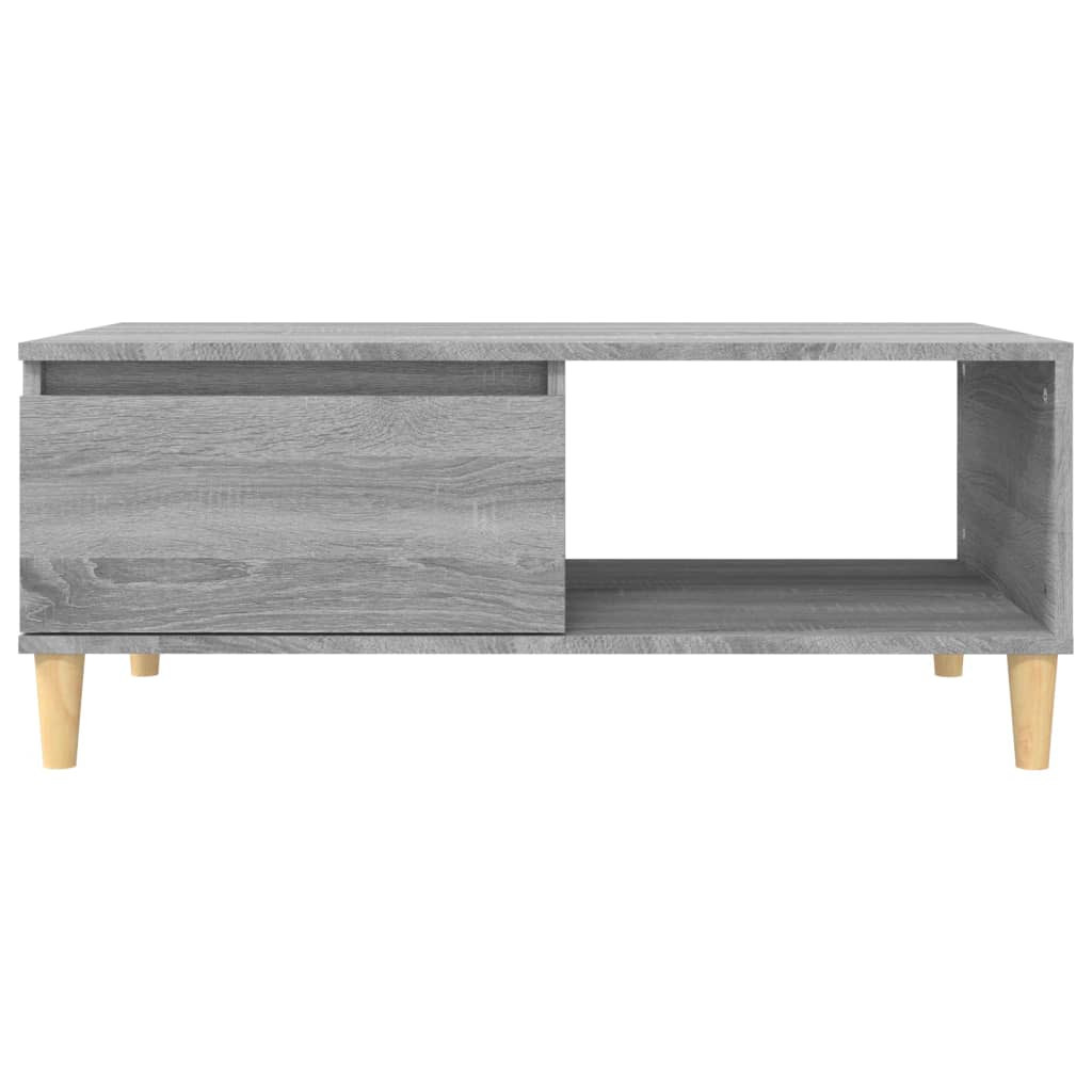 vidaXL Table basse Sonoma gris 90x50x36,5 cm Bois d'ingénierie
