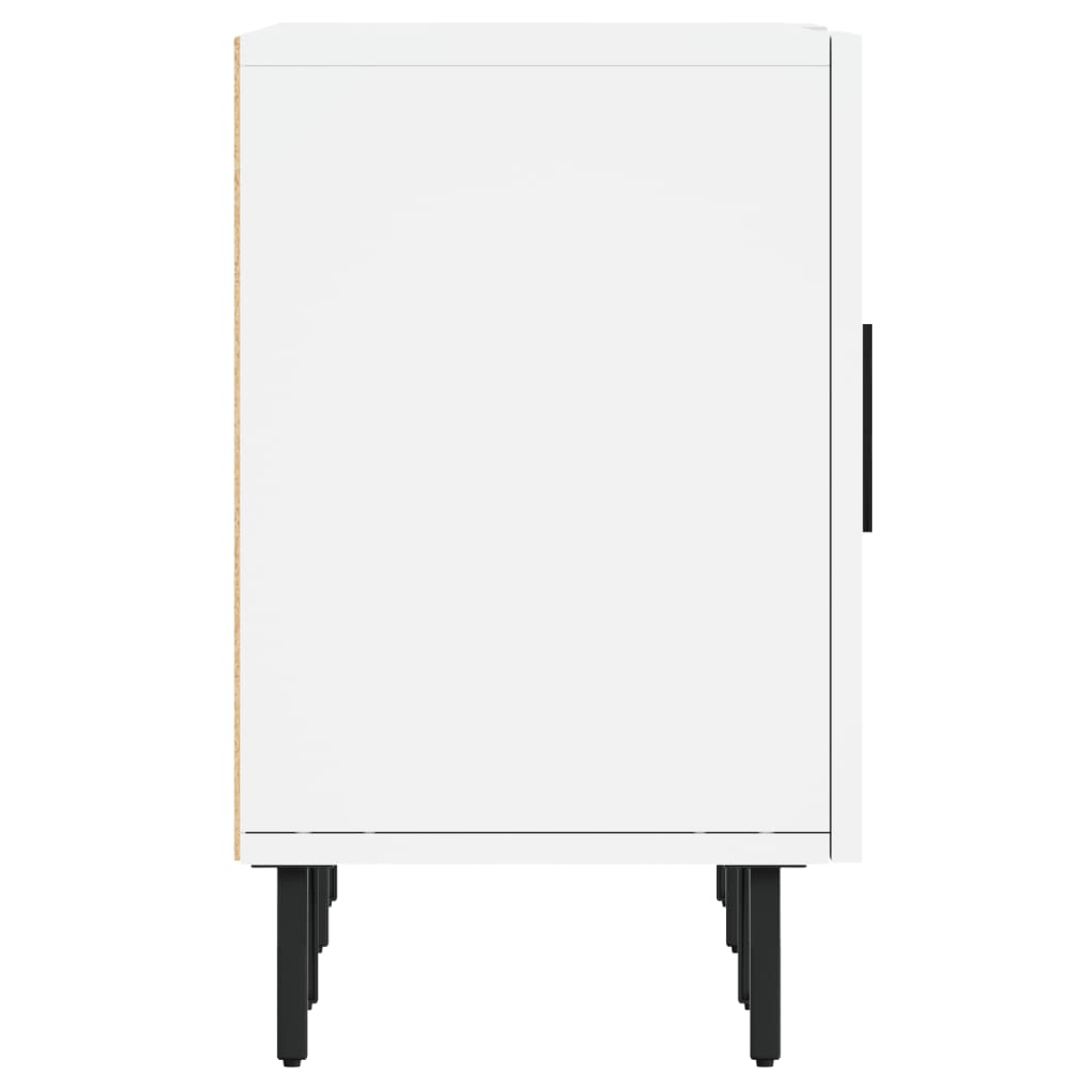 vidaXL Meuble TV blanc 150x30x50 cm bois d'ingénierie