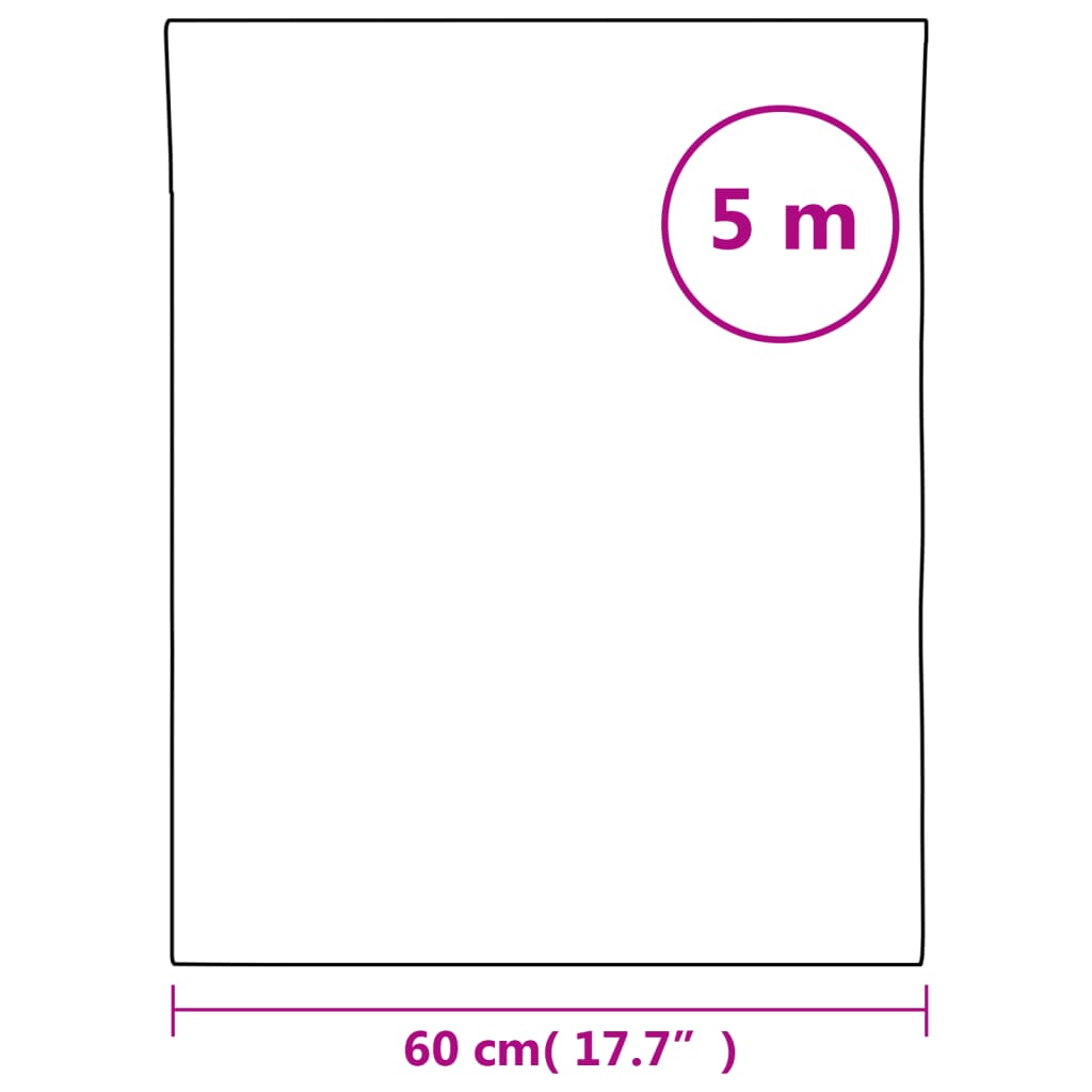 vidaXL Film pour fenêtre dépoli design à rayures 60x500 cm PVC