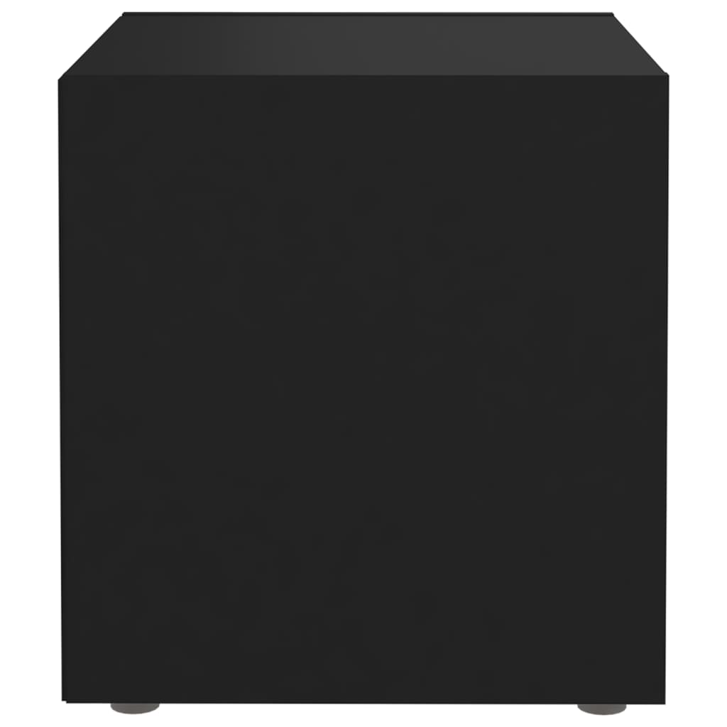 vidaXL Meuble TV Noir 37x35x37 cm Aggloméré