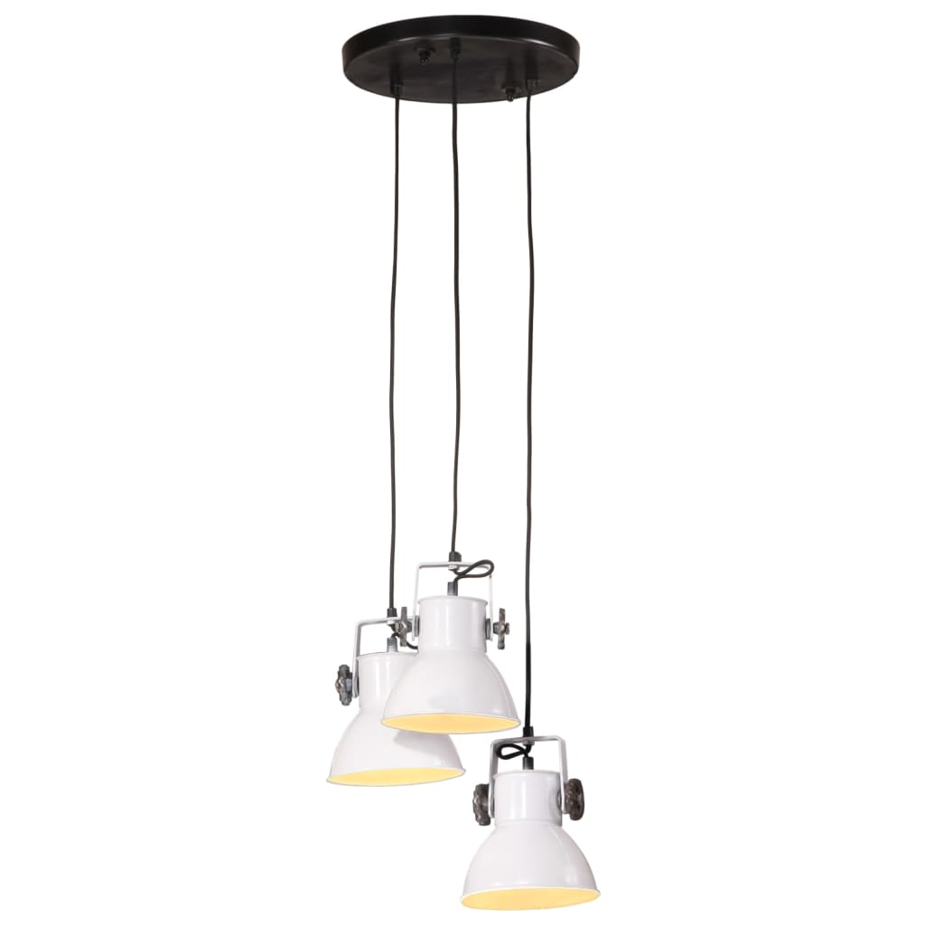 vidaXL Lampe suspendue 25 W blanc 30x30x100 cm E27