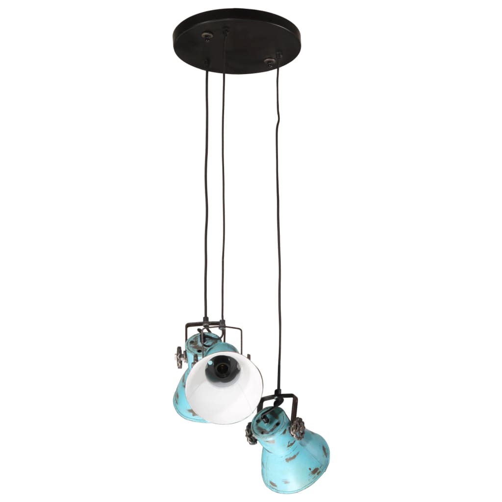 vidaXL Lampe suspendue 25 W bleu délavé 30x30x100 cm E27