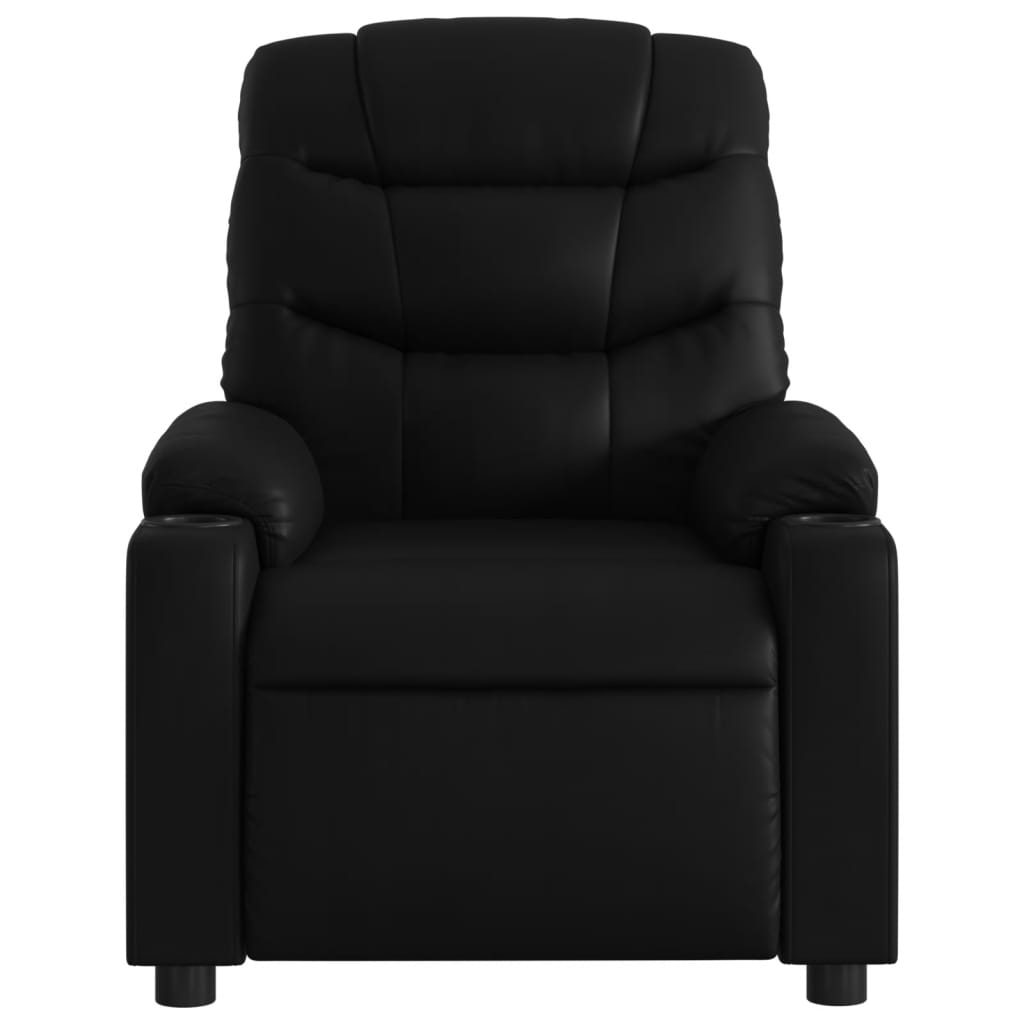 vidaXL Fauteuil inclinable électrique Noir Similicuir