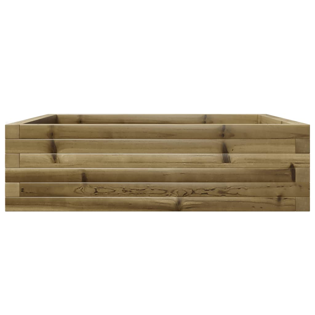 vidaXL Jardinière 80x80x23 cm bois de pin imprégné