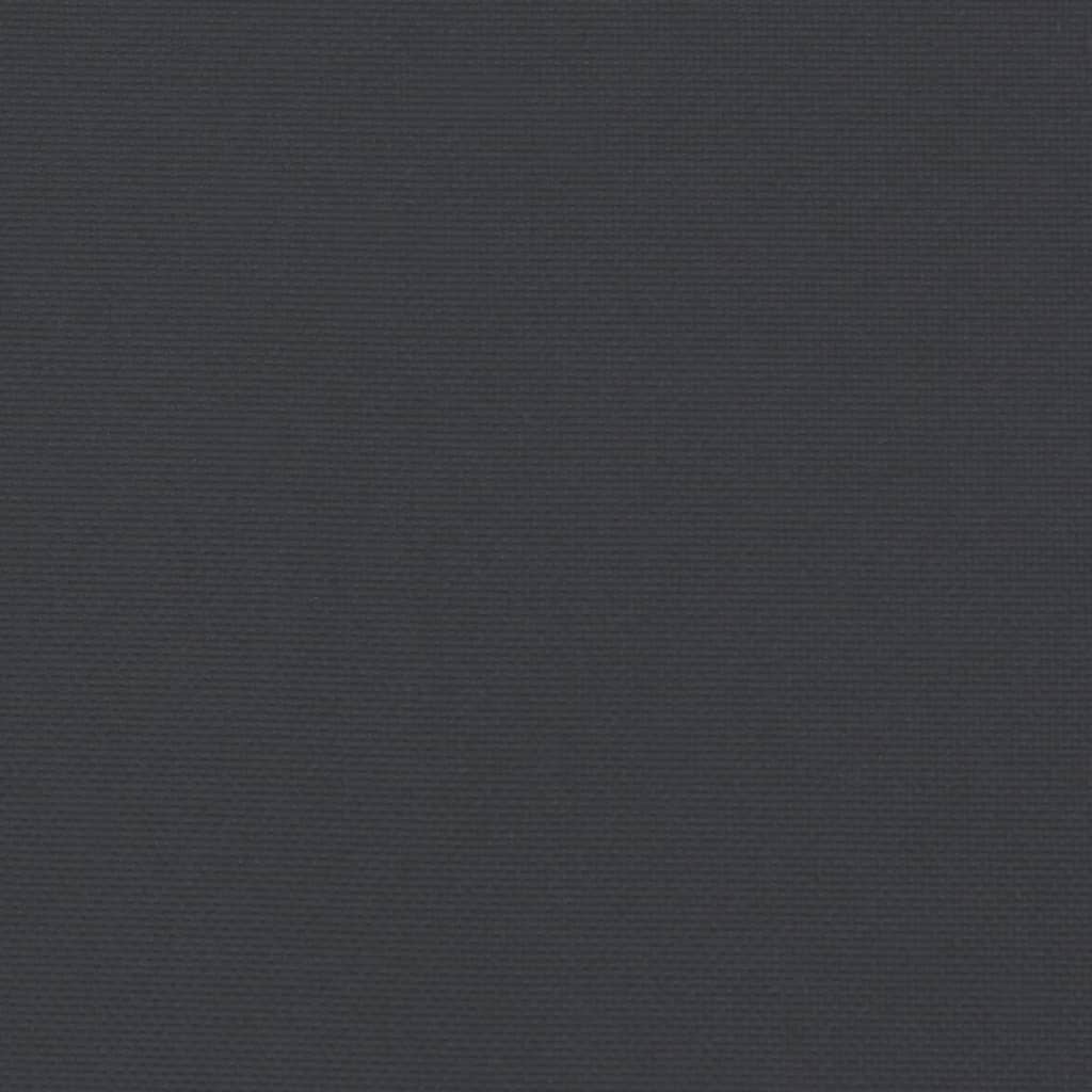 vidaXL Coussin de banc de jardin noir 110x50x7 cm tissu oxford