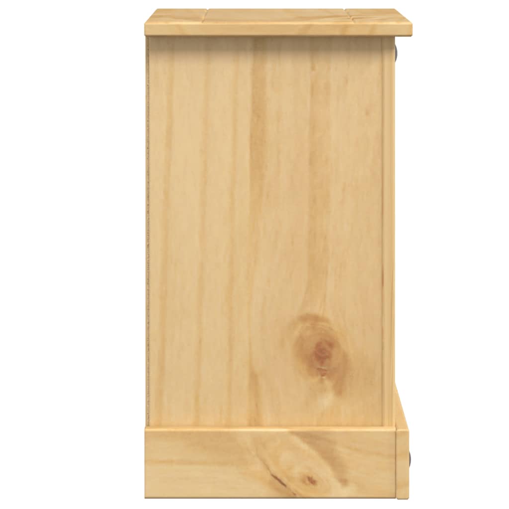 vidaXL Table de chevet Corona 35x32,5x58 cm bois de pin massif