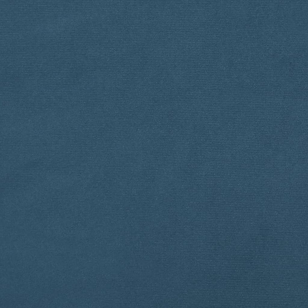 vidaXL Tête de lit Bleu foncé 80x7x78/88 cm Velours