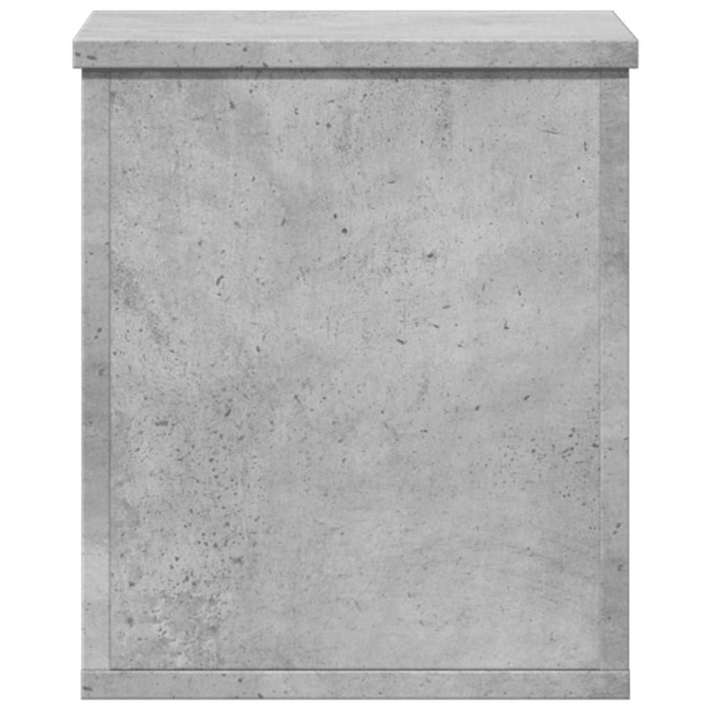 vidaXL Boîte de rangement gris béton 30x35x35 cm bois d'ingénierie