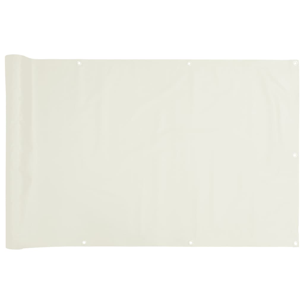 vidaXL Écran d'intimité de balcon blanc 300x120 cm PVC