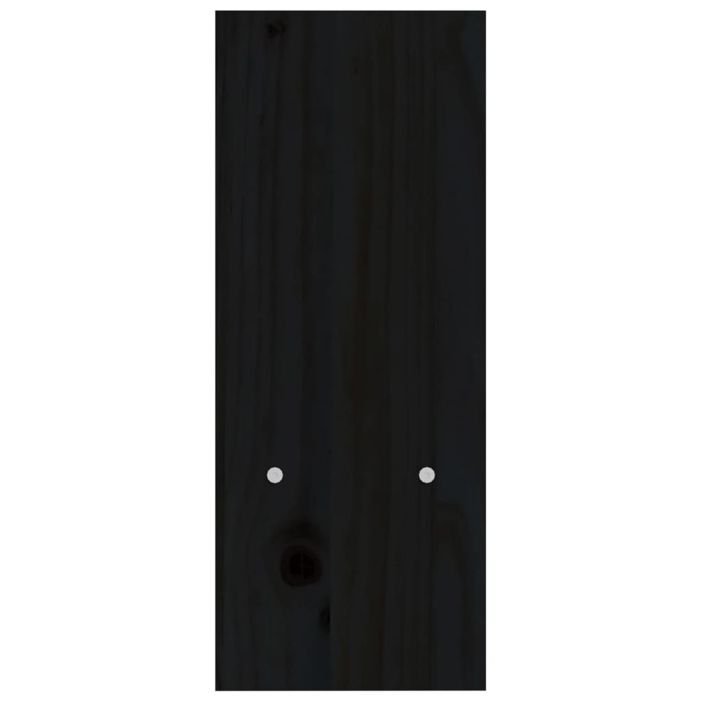 vidaXL Support pour moniteur Noir (39-72)x17x43 cm Bois de pin solide