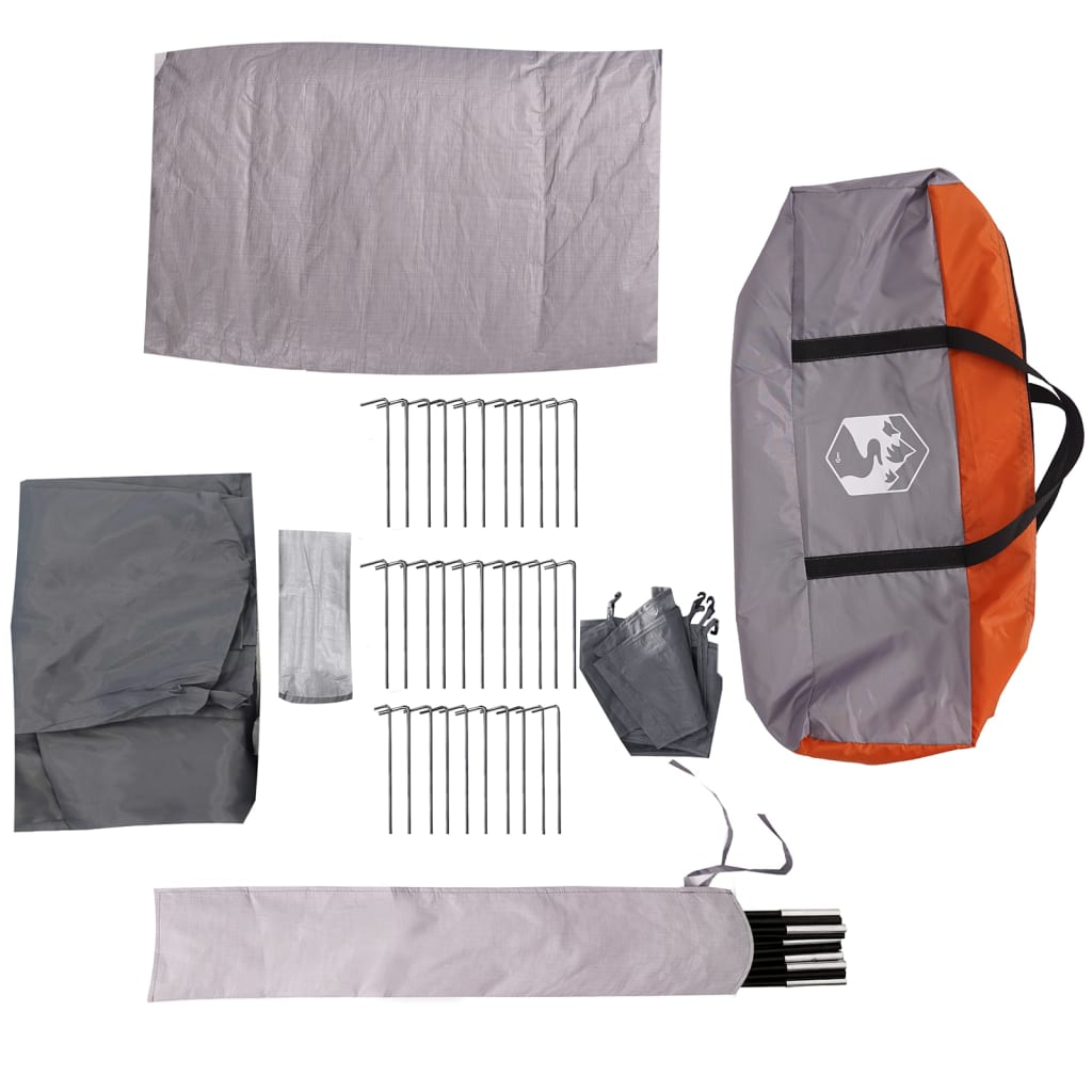 vidaXL Tente familiale tipi 6 personnes gris imperméable