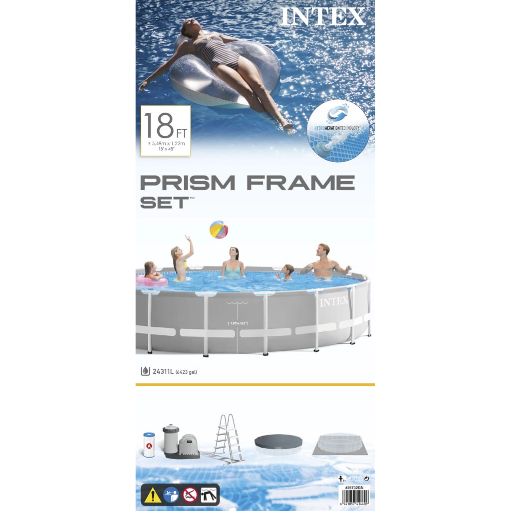 Intex Ensemble de piscine ronde Prism Frame 549x122 cm 26732GN