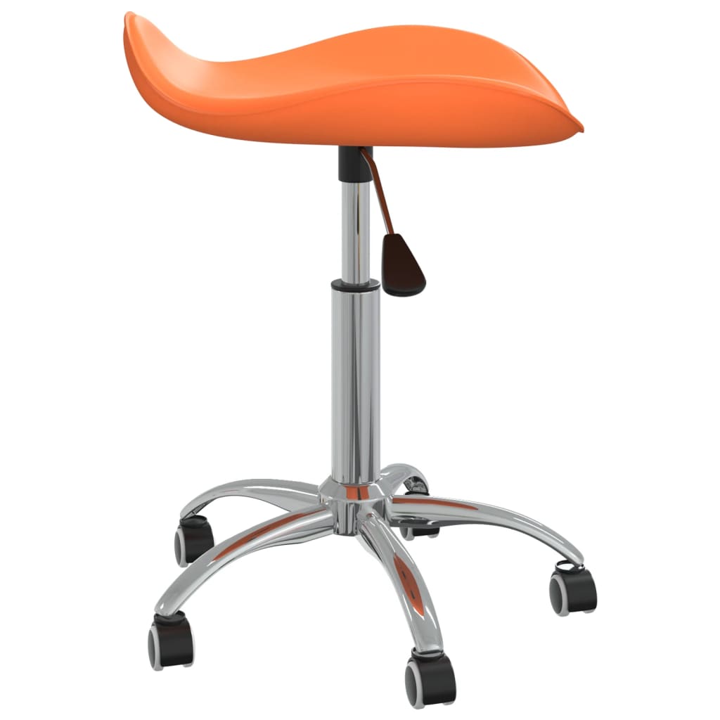 vidaXL Chaise de bureau Orange Similicuir