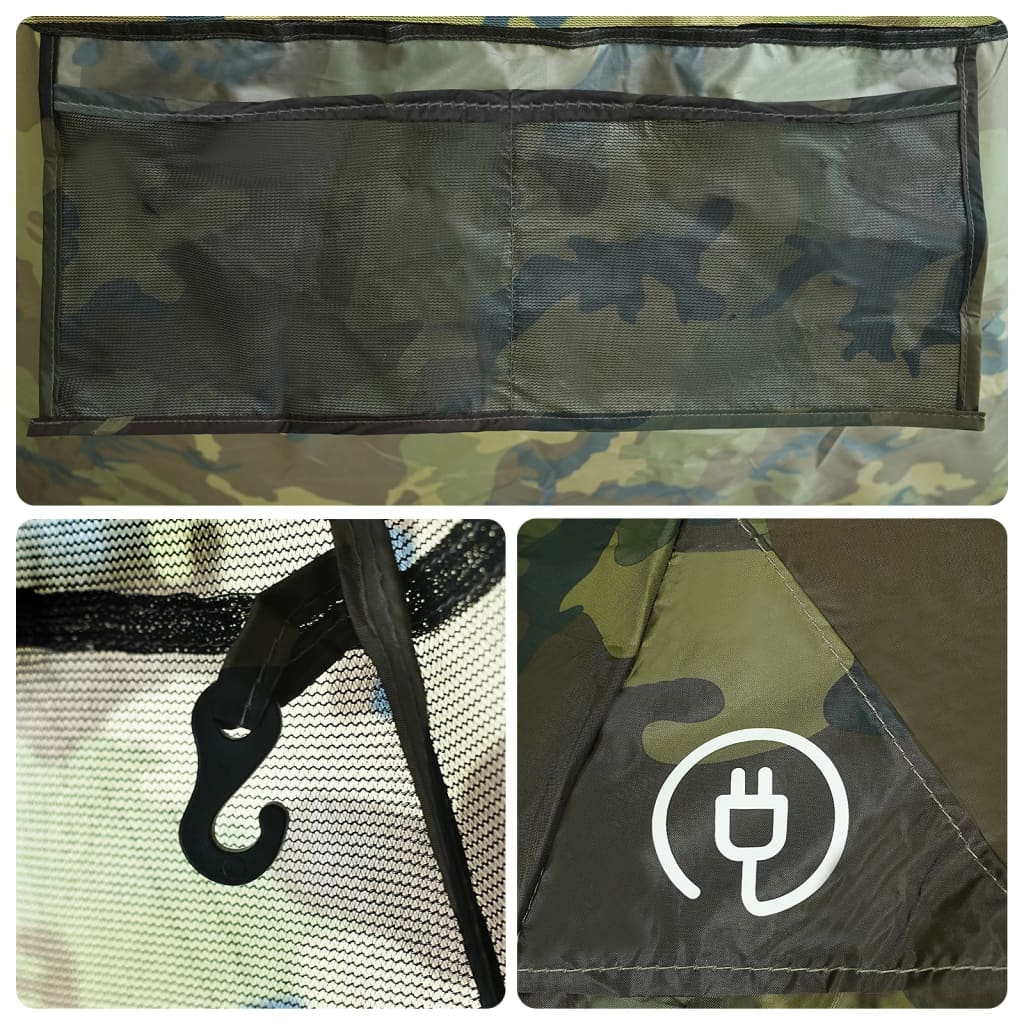 vidaXL Tente familiale tipi 6 personnes camouflage imperméable