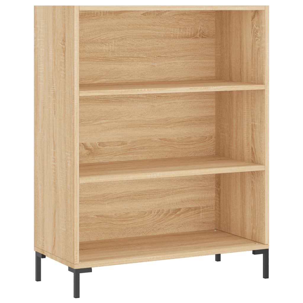 vidaXL Bibliothèque chêne sonoma 69,5x32,5x90 cm bois d'ingénierie