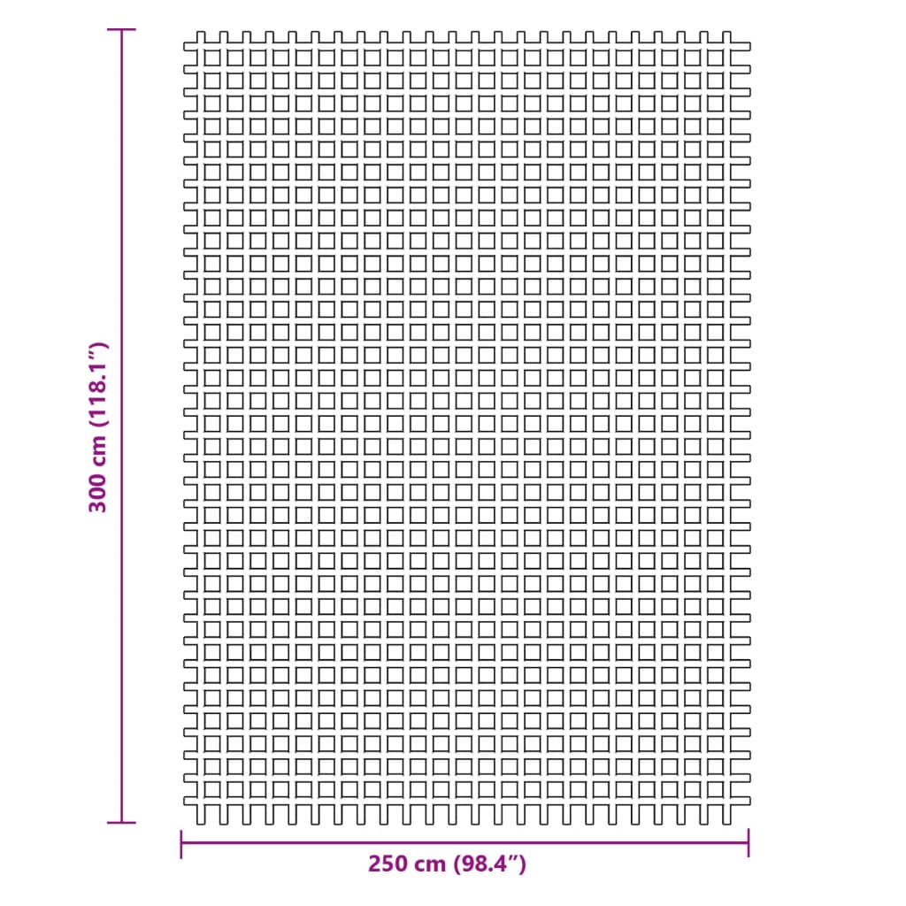 vidaXL Tapis de sol de camping anthracite 3x2,5 m