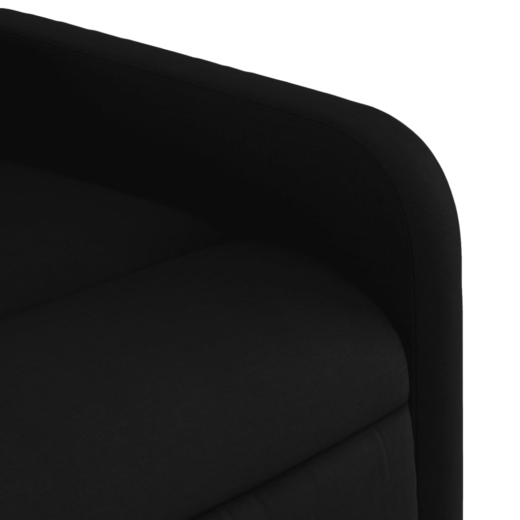 vidaXL Fauteuil inclinable Noir Tissu