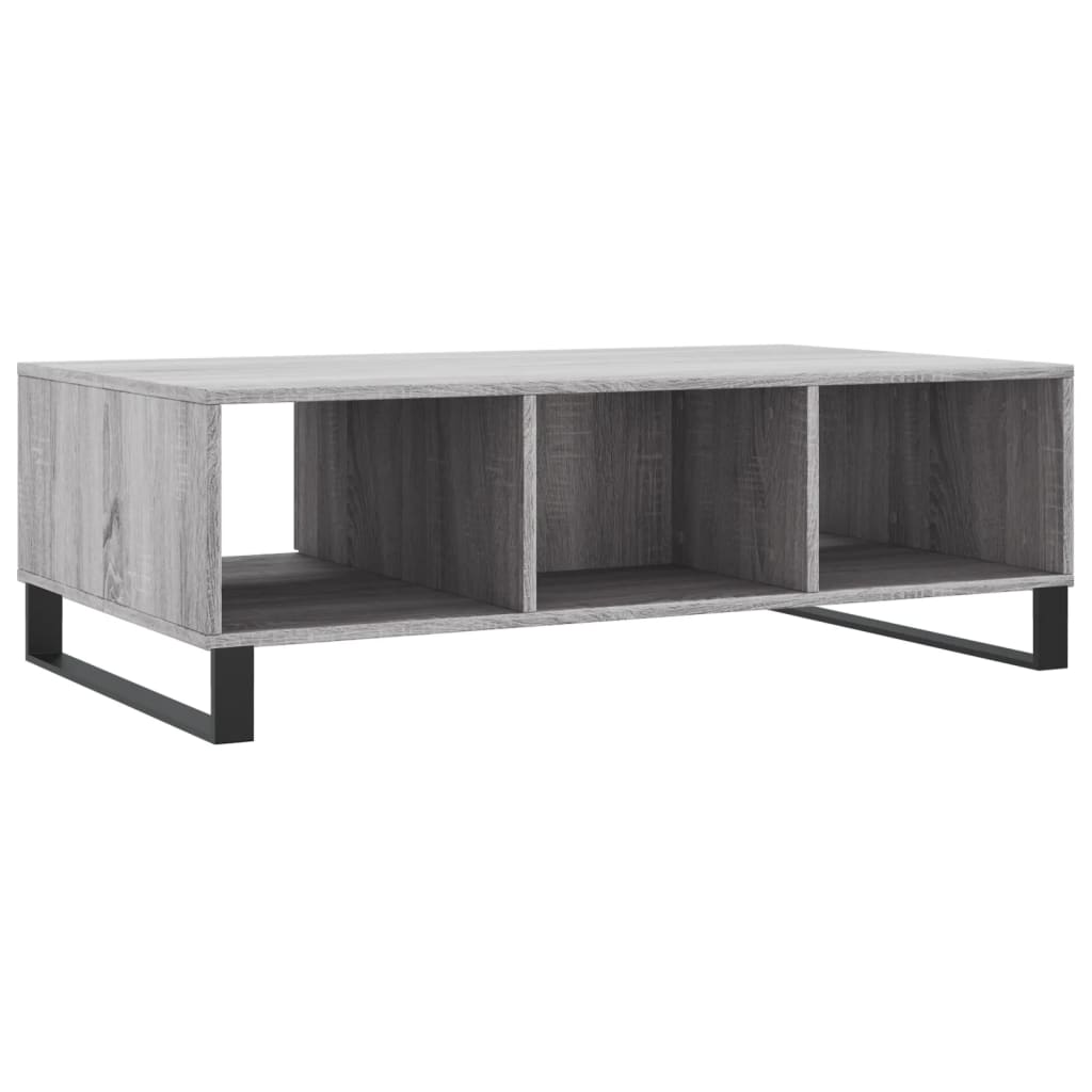 vidaXL Table basse sonoma gris 104x60x35 cm bois d'ingénierie