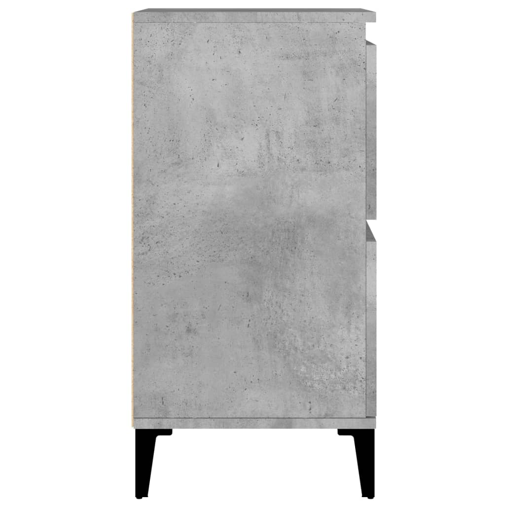 vidaXL Buffet Gris béton 60x35x70 cm Bois d'ingénierie