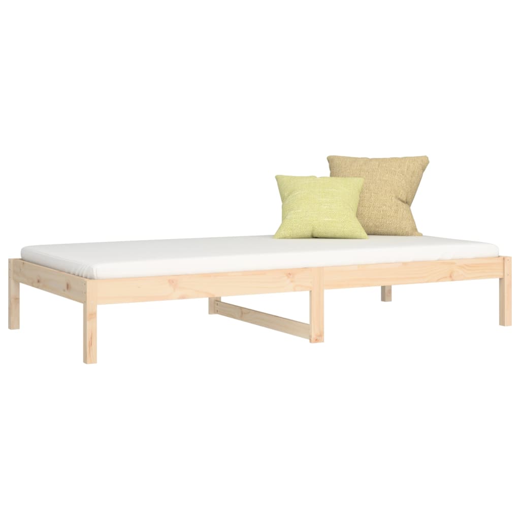 vidaXL Lit de jour sans matelas 90x190 cm bois de pin massif