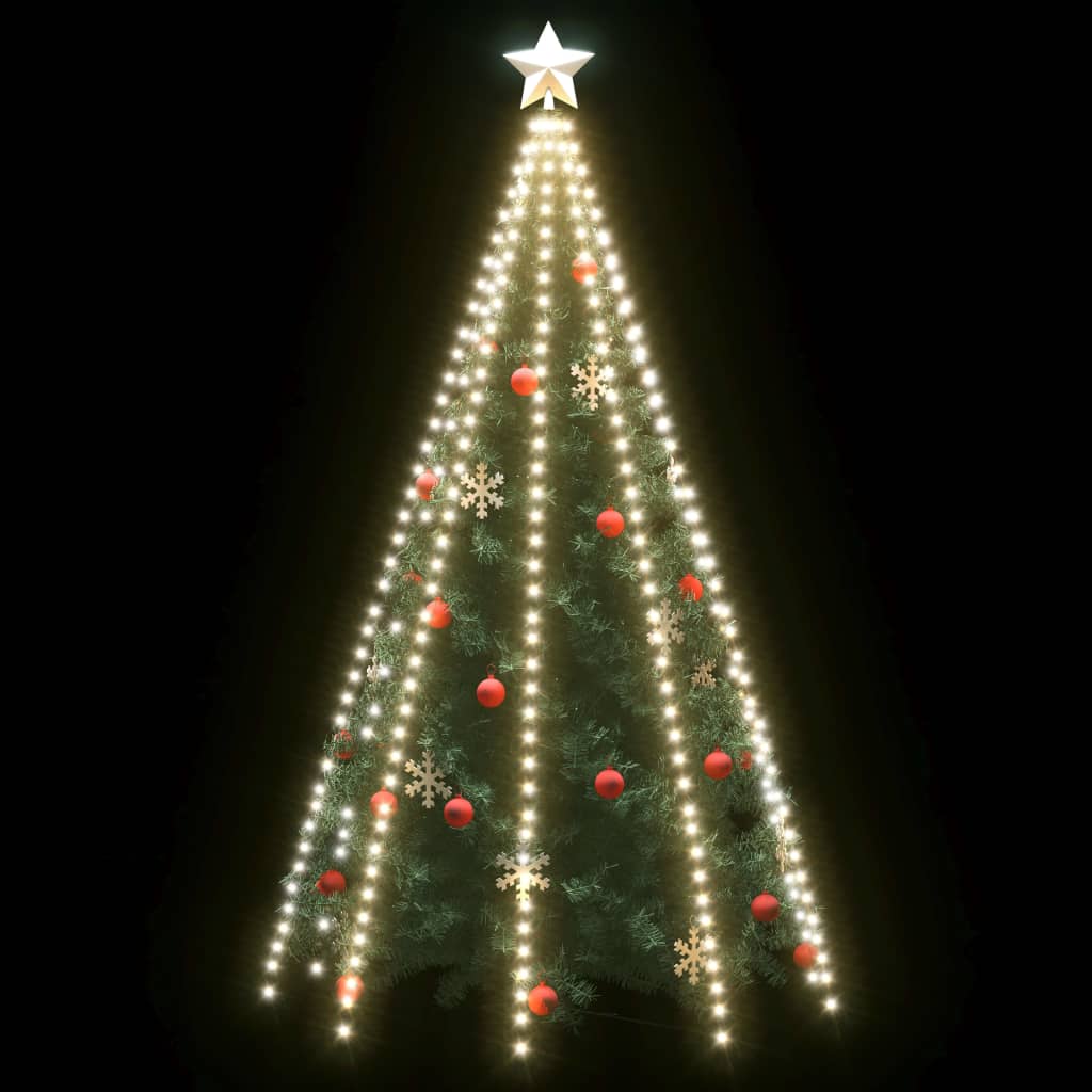vidaXL Guirlande lumineuse d'arbre de Noël 400 LED Blanc froid 400 cm