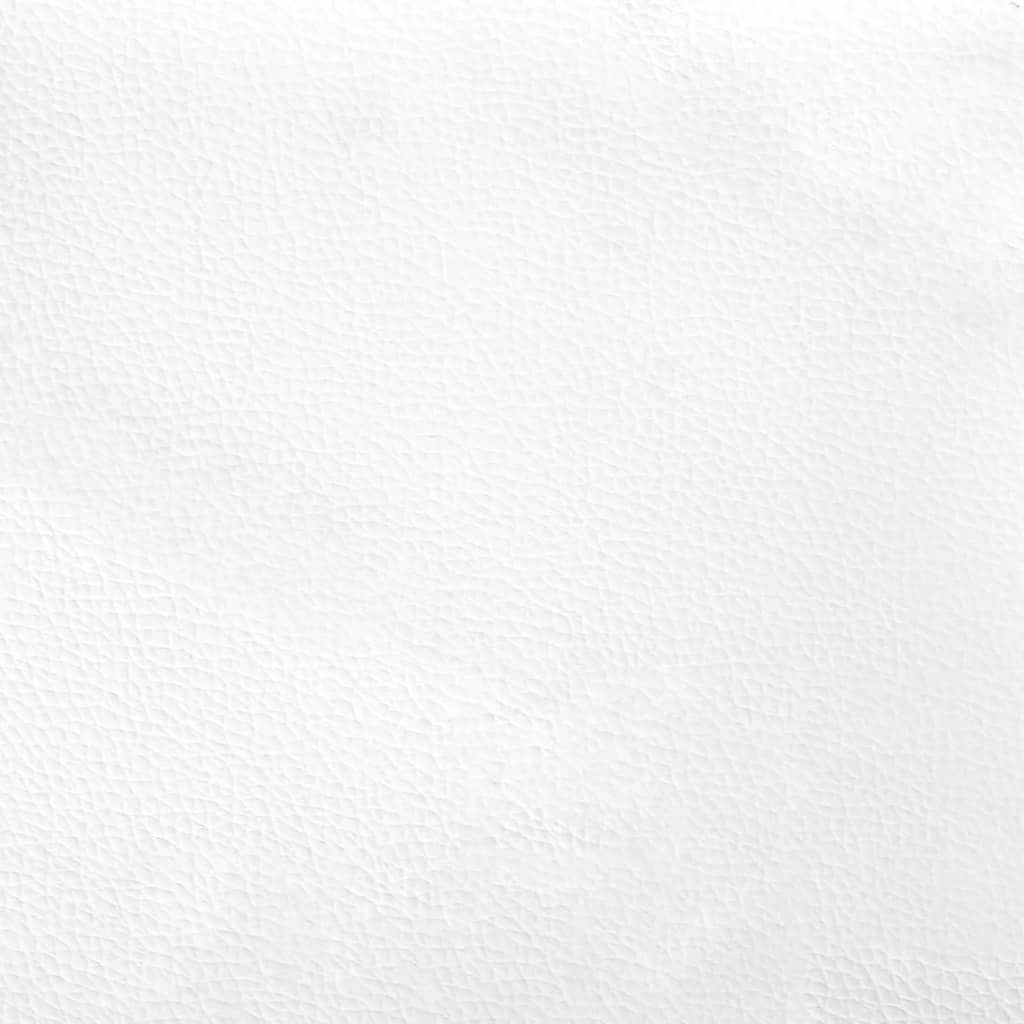 vidaXL Cadre de lit Blanc 80x200 cm Similicuir