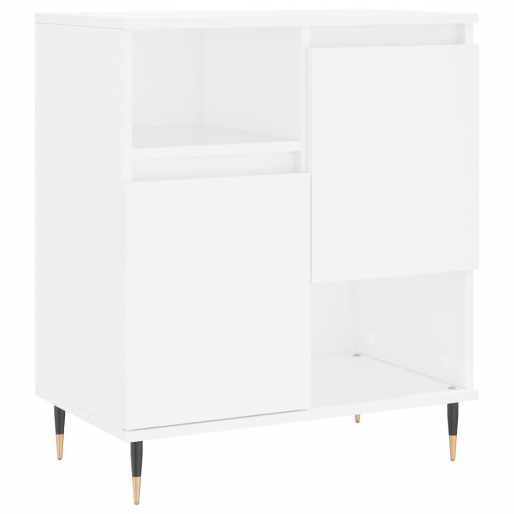 vidaXL Buffets 3 pcs Blanc Bois d'ingénierie