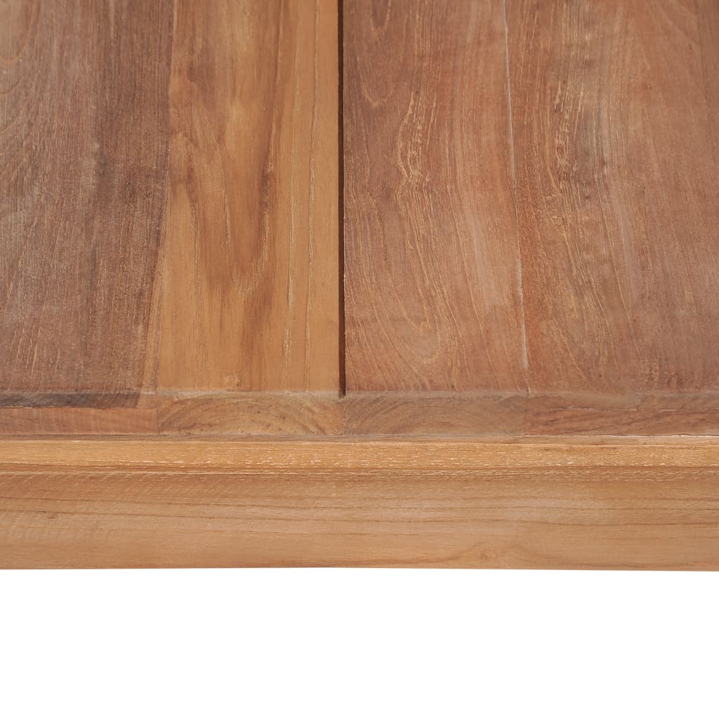 vidaXL Table basse Bois de teck et finition naturelle 110 x 60 x 40 cm