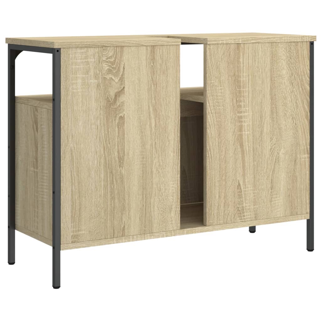 vidaXL Armoire lavabo de salle de bain chêne sonoma 80x30x60 cm