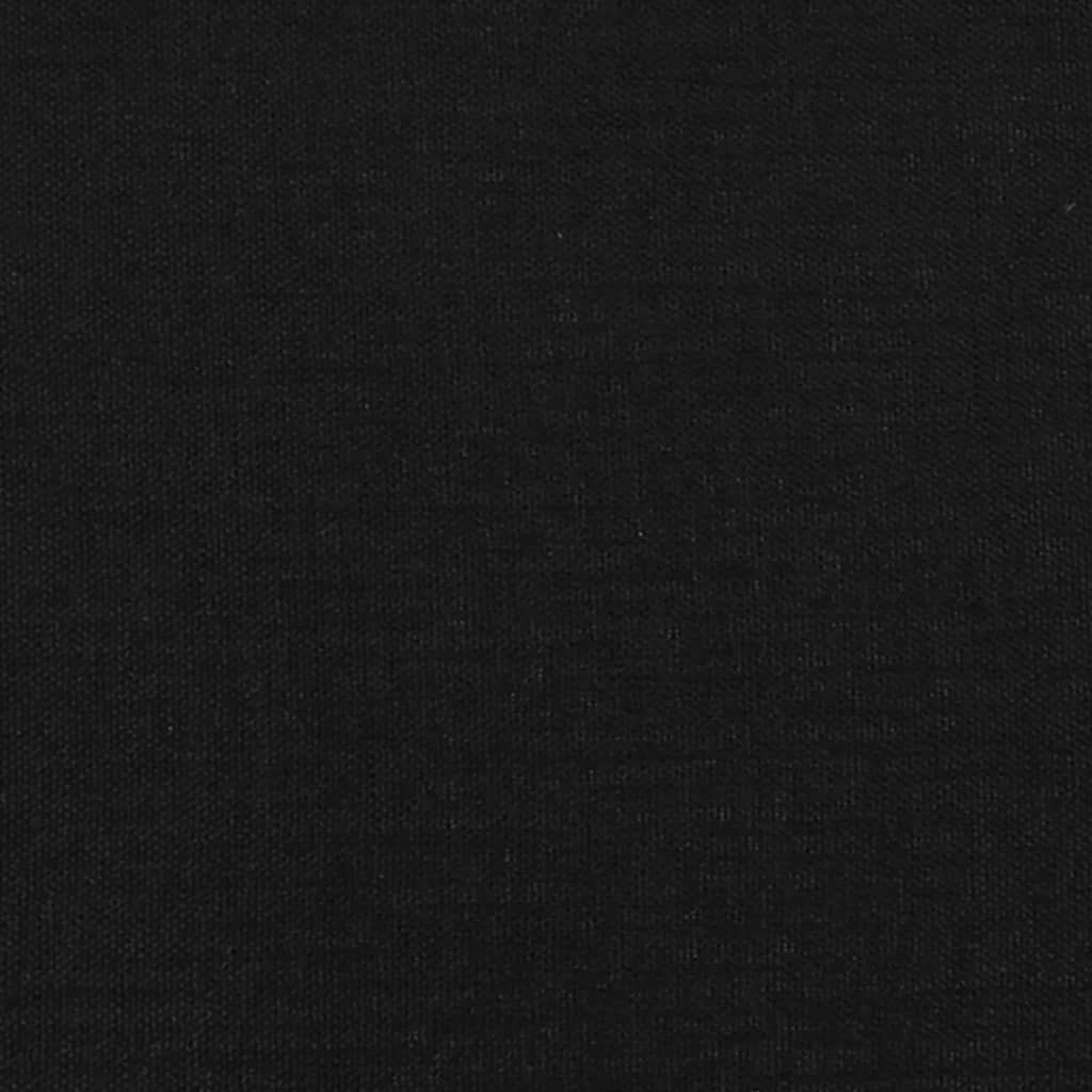 vidaXL Tête de lit avec oreilles Noir 147x16x118/128 cm Tissu