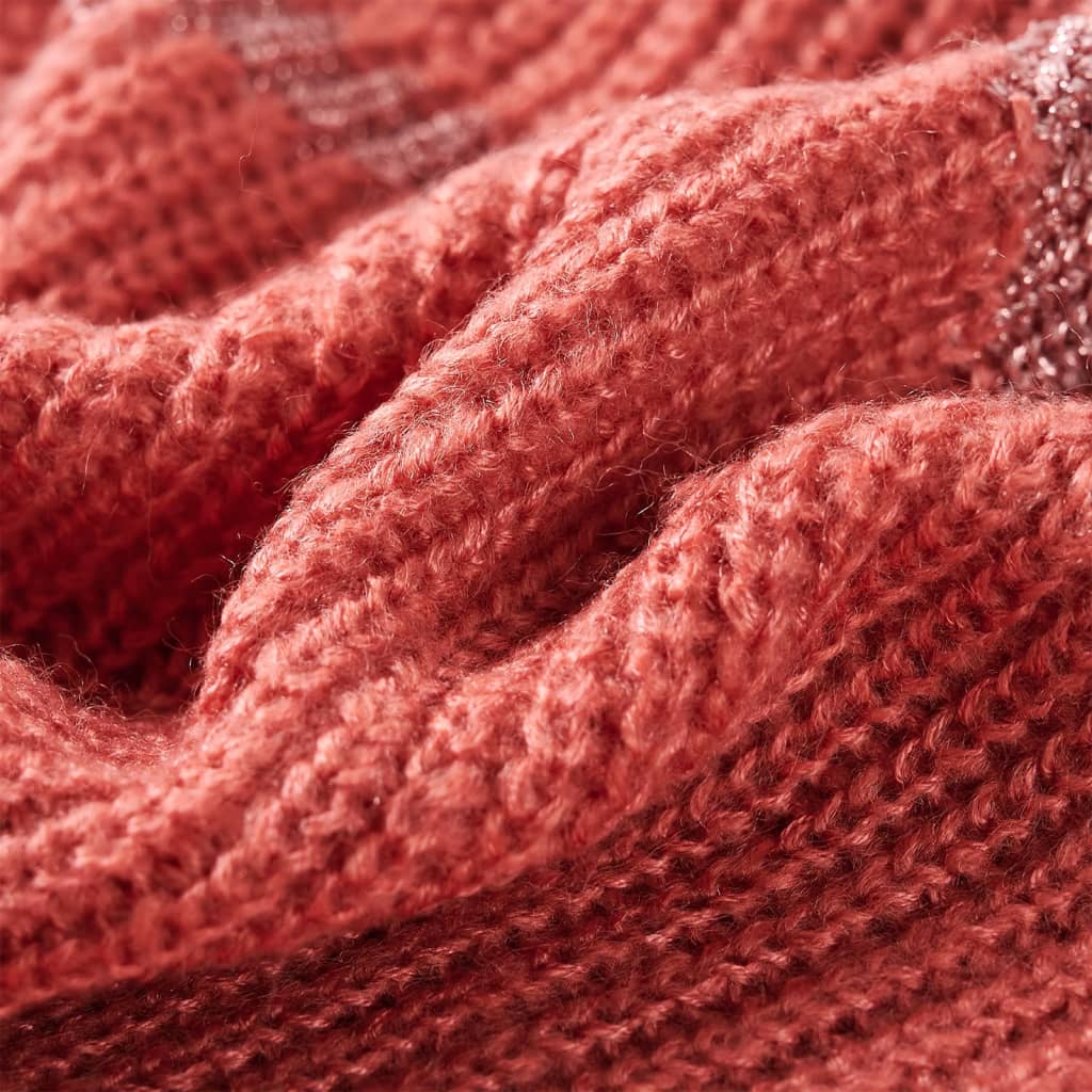 Pull-over tricoté pour enfants rose moyen 92