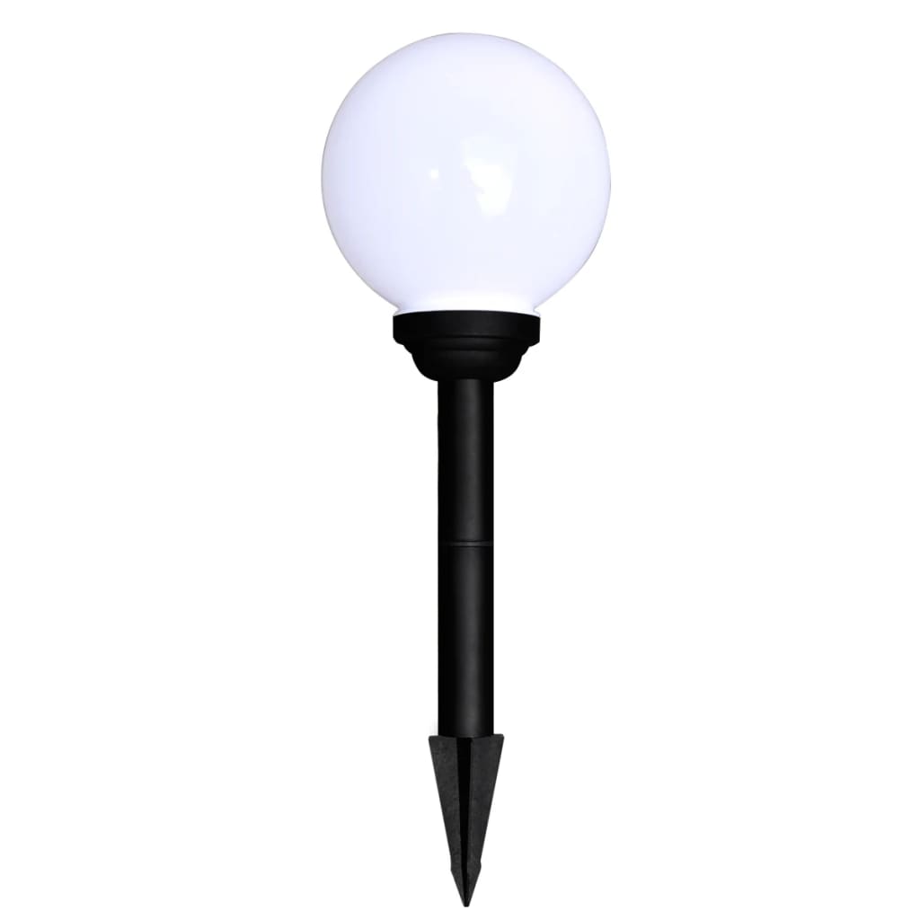 vidaXL 6 pcs Lampes d'allée d'extérieur à LED 20 cm et piquet au sol