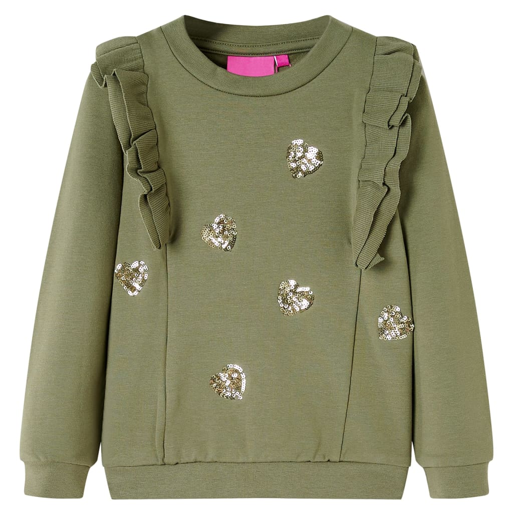 Sweatshirt pour enfants kaki 92